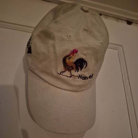 Dorfman Pacific Inc Rooster Cream Kauai Baseball Cap - Picture 1 of 3